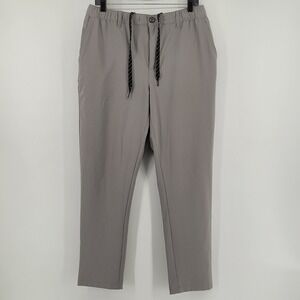 Chubbies Everywear Pants Mens Large Gray Stretch Drawstring Chino FA22CA00390